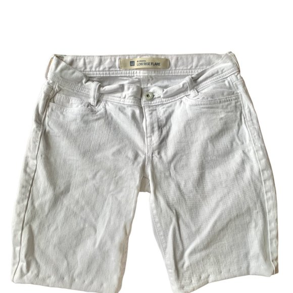 GAP Low Rise Flare Jean Shorts - Picture 1 of 2